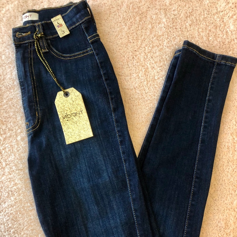Vibrant High Waisted Jeans
